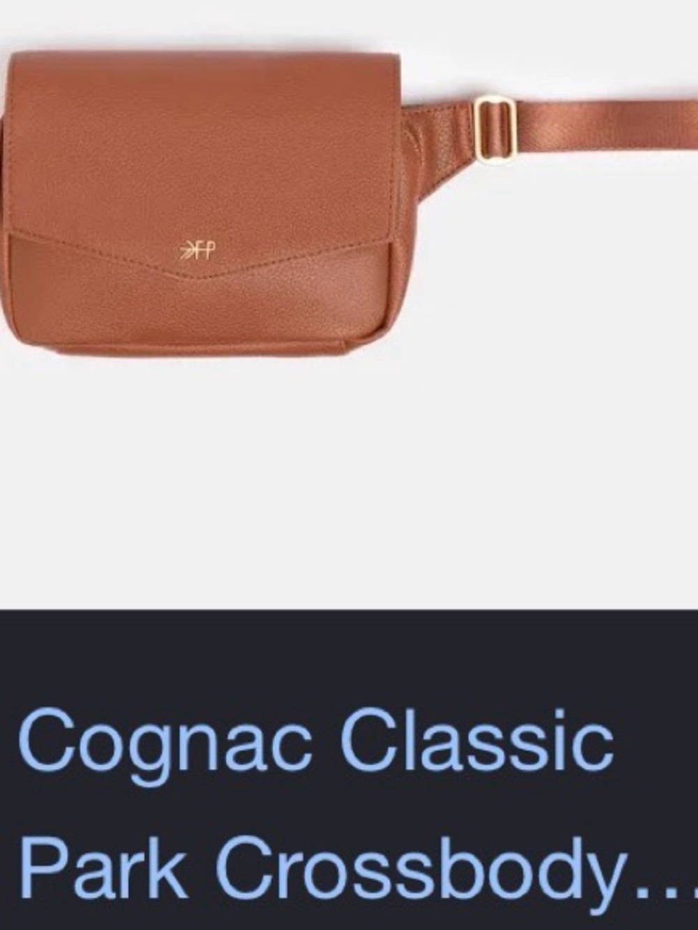 Freshly Picked Cognac Pebbled Leather Bag NWT
